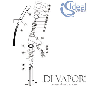 Ideal Standard Ceraplan SL Single Lever Bath Shower Mixer Complete with Kit Spare Parts - IDL DV 201